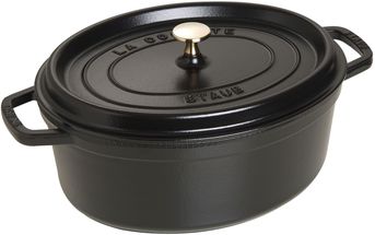 Staub Casserole Oval Cocotte Black - ø 31 cm / 5.5 Liter