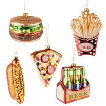 Nordic Light Christmas Bauble Set - Snack Attack - 5 Pieces