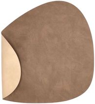 LIND DNA Placemat Leather Nupu Brown Sand 37x44 cm