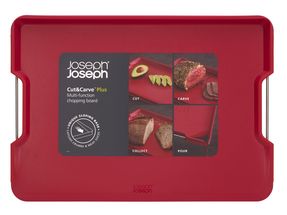 Joseph Joseph Cutting Board Cut&amp;Carve Plus 47 x 33 cm - red