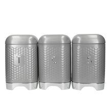 KitchenCraft Storage Jars Lovello Shadow Grey Set of 3