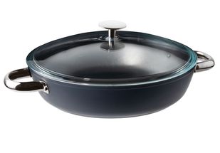 Sambonet Frying pan - with lid - Midnight Blue ø 28 cm - Standard non-stick coating
