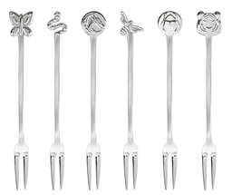 
Sambonet Cake Forks Party Fashion Silver 6 Pieces