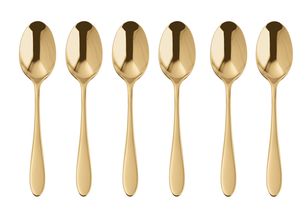Sambonet Coffee Spoons Velvet Gold 6 Piece