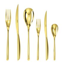 Sambonet 36-Piece Cutlery Set Bamboo Gold