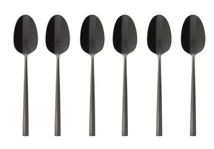 Sambonet Coffee Spoons Rock Black - Set of 6