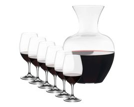 Riedel Red Wine Glass Set With Decanter Ouverture - 7 Piece