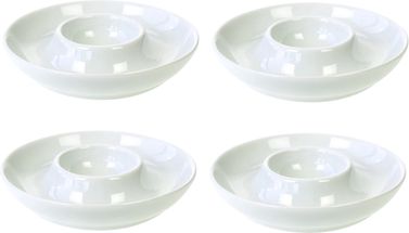 Cookinglife Egg Cup Cosy White Porcelain - 4 Pieces