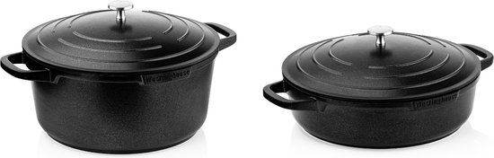 Westinghouse Pan Set Performance (Roasting Pan + Snack Pan) ø 28 cm - Black - Induction and all other heat sources