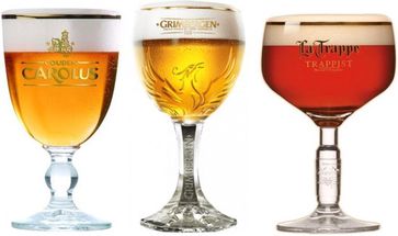 Beer glass gift set - The Golden Edge - 3 Pieces