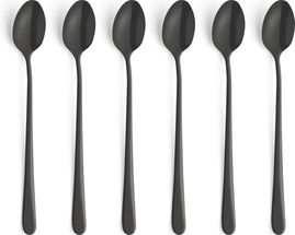 Amefa Sorbet Spoons Vintage Black 6 Pieces