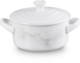 Le Creuset Serving Pan / Mini Casserole Signature Marble - White - ø 10 cm / 250 ml