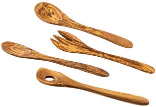 Jay Hill Spatula Set (spatula, risotto spoon &amp; salad cutlery) Tunea - Olive wood