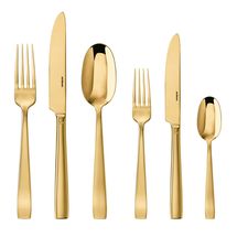 Sambonet 36-Piece Cutlery Set Flat Gold