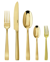 Sambonet Cutlery Set Flat Gold 30-Piece