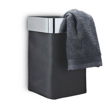 Blomus Nexio Guest Towel Basket - Anthracite - Polished Stainles