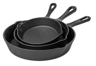 Blackwell Frying Pan Set Cast Iron - ø 16, 20 and 25 cm - without non-stick coating