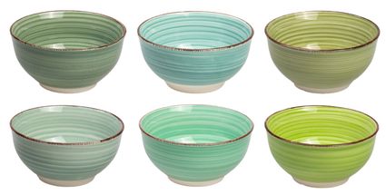 Cookinglife Small Bowls Summer Green ø 12 cm - 6 Pieces