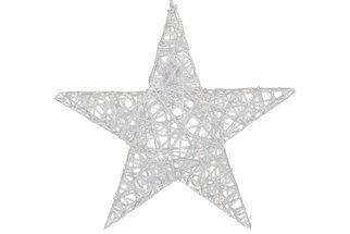 Countryfield Christmas Star Silver Leonie B - with LED timer - Large