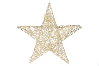 Countryfield Christmas star with LED timer Leonie Large Golden B