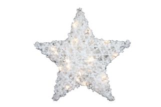 Countryfield Christmas Star White Maisie A - with LED timer - Small