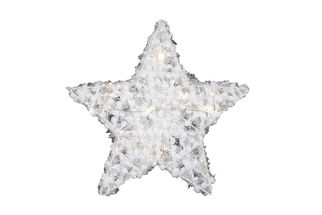 Countryfield Christmas star with LED timer Maisie Small White B