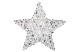 Countryfield Christmas star with LED timer Maisie Large White B
