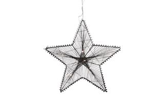 Countryfield Christmas star with LED timer Pollux Small Black