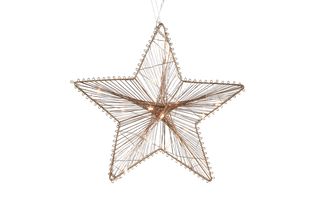 Countryfield Christmas star with LED timer Pollux Small Copper