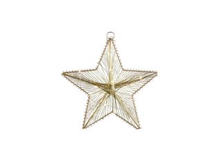 Countryfield Christmas star with LED timer Castor Small Golden