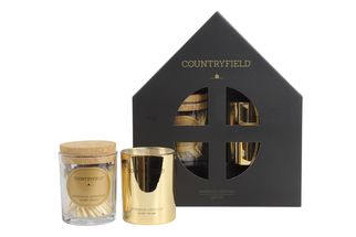 Countryfield Gift Set (scented candle &amp; matches) Golden Delight