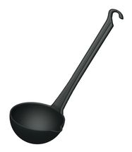 Paderno Gravy Spoon PA+ Black Short 6 cm