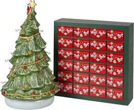 Villeroy &amp; Boch Advent Calendar - with 24 figurines - Christmas Toys Memory - with 3D Christmas tree