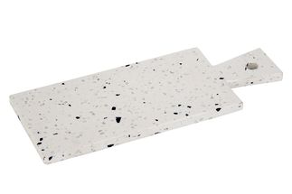 Cosy &amp; Trendy Serving Stone Terrazzo White 30 x 12 cm