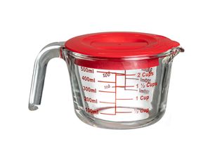 Sareva Measuring Cup - with lid - Heat-resistant Glass - 500 ml