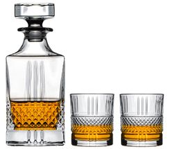 Jay Hill Whiskey Set (decanter &amp; whiskey glasses) Monea - 3-Piece