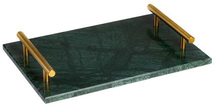 Jay Hill Tray - with handles - Marble - Green - 30 x 20 cm