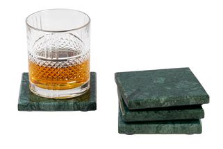 Jay Hill Marble Coasters Green 10x10cm - Set of 4