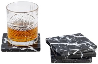 Jay Hill Coasters Marble - Black - 10 x 10 cm - 4 Pieces