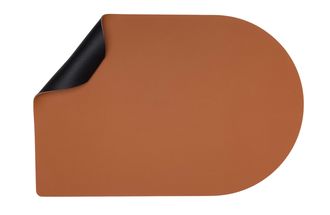 Jay Hill Placemat - Vegan leather - Cognac / Black - Bread - double-sided - 44 x 30 cm
