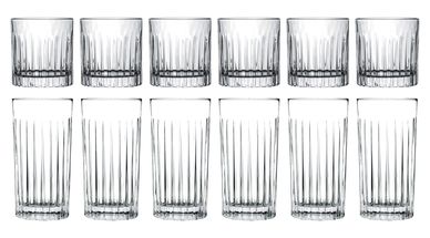Jay Hill Glass Set (cocktail Glasses &amp; long drink Glasses) Moville - 12-Piece