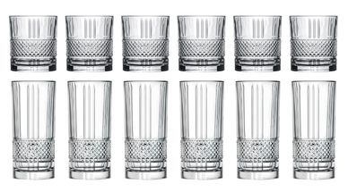 Jay Hill Glass Set (cocktail Glasses &amp; long drink Glasses) Monea - 12-Piece