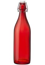 Sareva Swing Top Bottle / Weck Bottle Red 1 Liter
