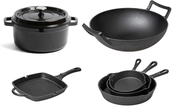 Blackwell Cast Iron Pan Set - Without non-stick coating - 6-Piece