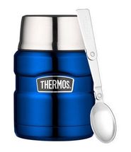 Thermos Food Carrier King Metallic Blue 450 ml
