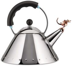
Alessi Whistling Kettle Tea Rex - 9093REX B - Black - 2 Liters - by Micheal Graves