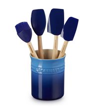 Le Creuset Spatula Set - with spatula holder - Premium - Azure - 5-piece