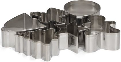 Patisse Stainless Steel Cookie Cutters 6-Piece Set