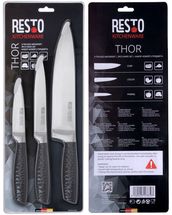 Resto Kitchenware Knife Set Thor Stainless Steel - 3-Piece