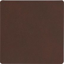 LIND DNA Coaster Nupo - Leather - Dark Brown - 10 x 10 cm